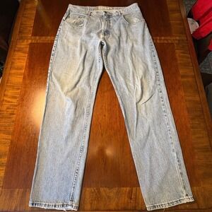 Vintage Bugle Boy Loose Fit Jeans 36x34 Light Wash Denim